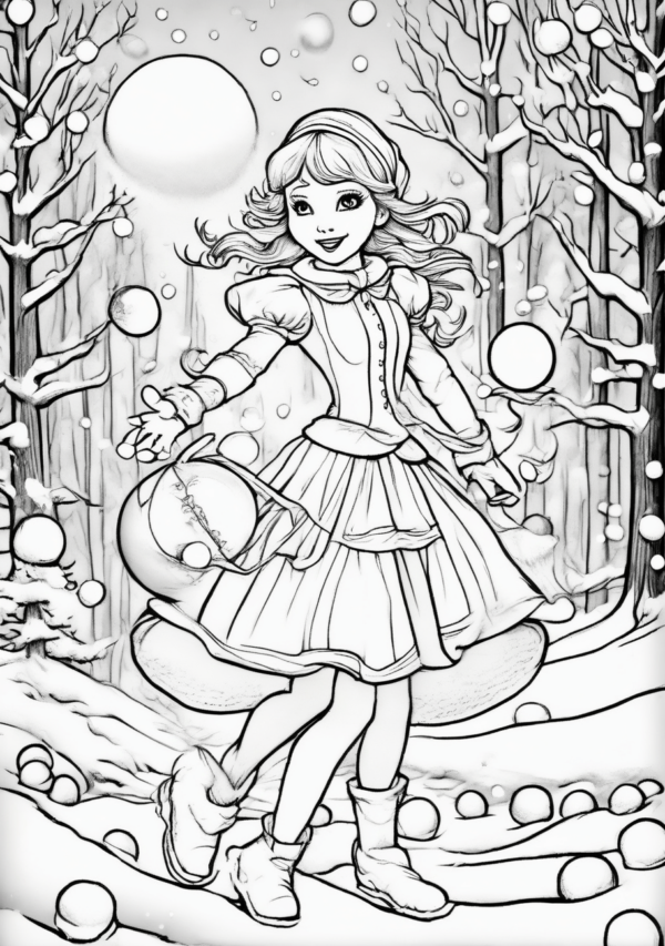 Christmas Wonderland Coloring Book - Digital Download - 11 Pages - Image 2