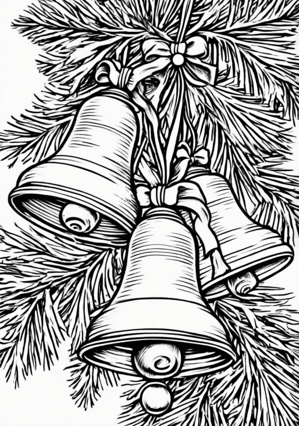 Christmas Bell Coloring Book: Detailed Holiday Designs - 11 Pages