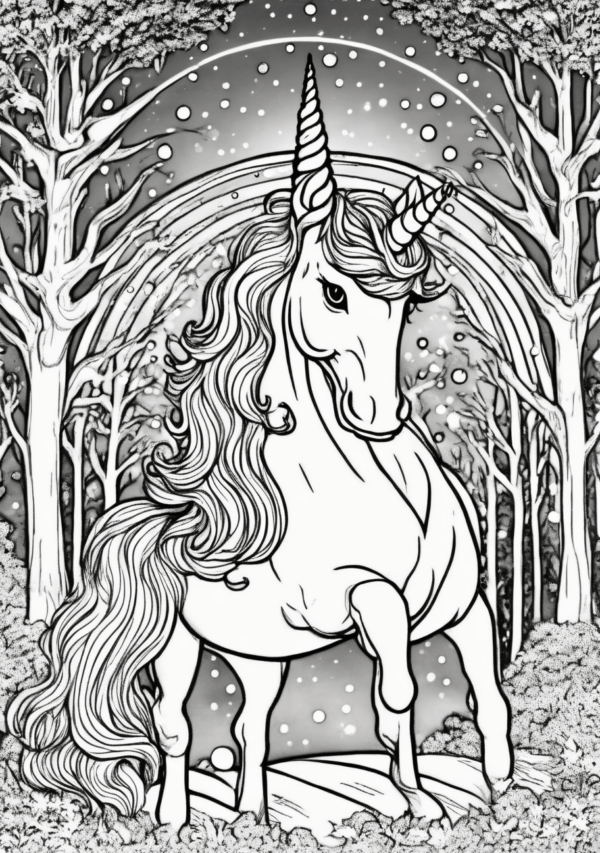 Christmas Unicorn Coloring Pages - Magical Designs for Creativity - 11 Pages