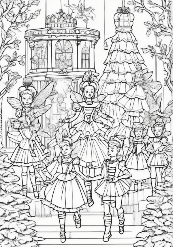 Christmas Coloring Book Digital Download - 11 Pages - Image 2