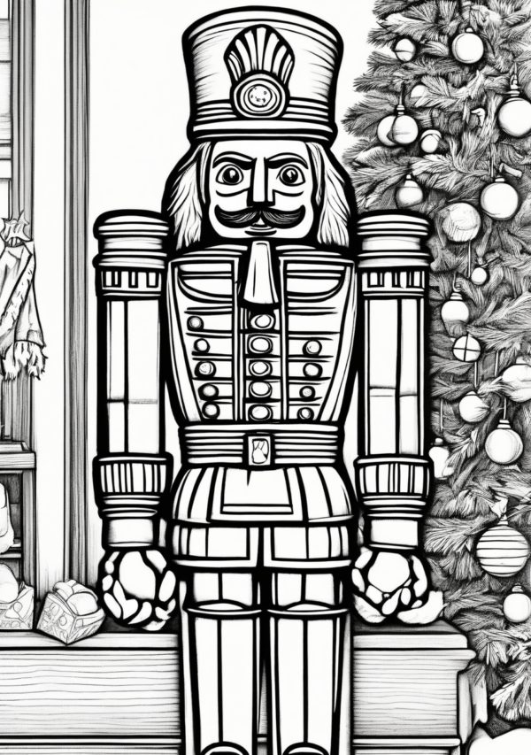 Nutcracker Christmas Coloring Book - Intricate Creative Designs - 11 Pages