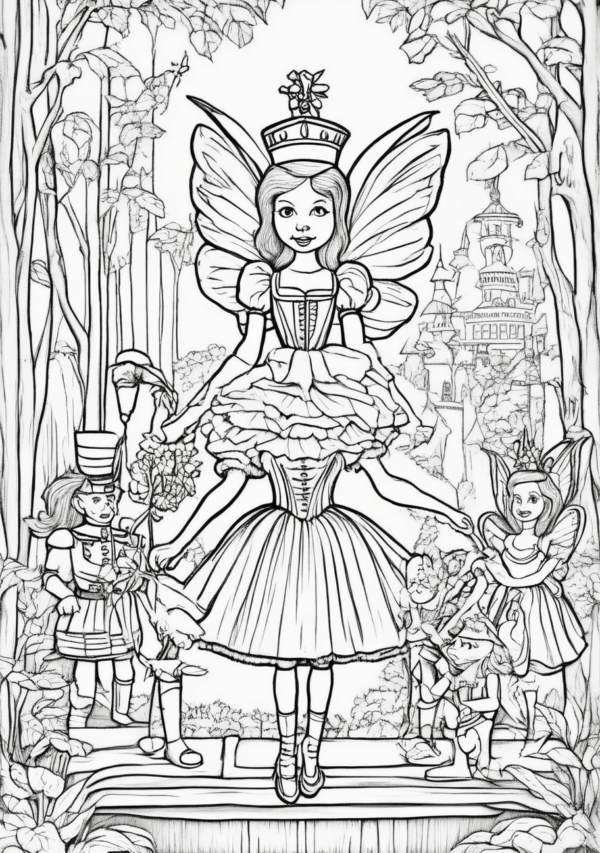 Christmas Fairy Coloring Book for Adults - 11 Pages - Image 2