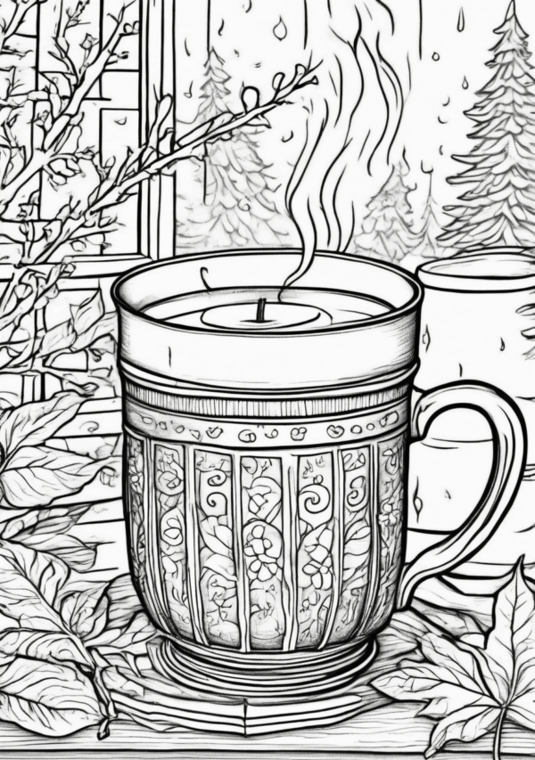 Christmas Coloring Book Digital Download - Perfect for Creative Relaxation - 11 Pages - Image 3