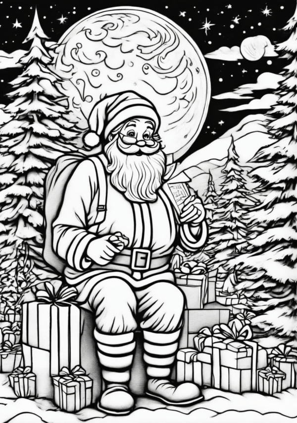 Beautiful Christmas Coloring Book - Digital Download - 11 Pages - Image 3