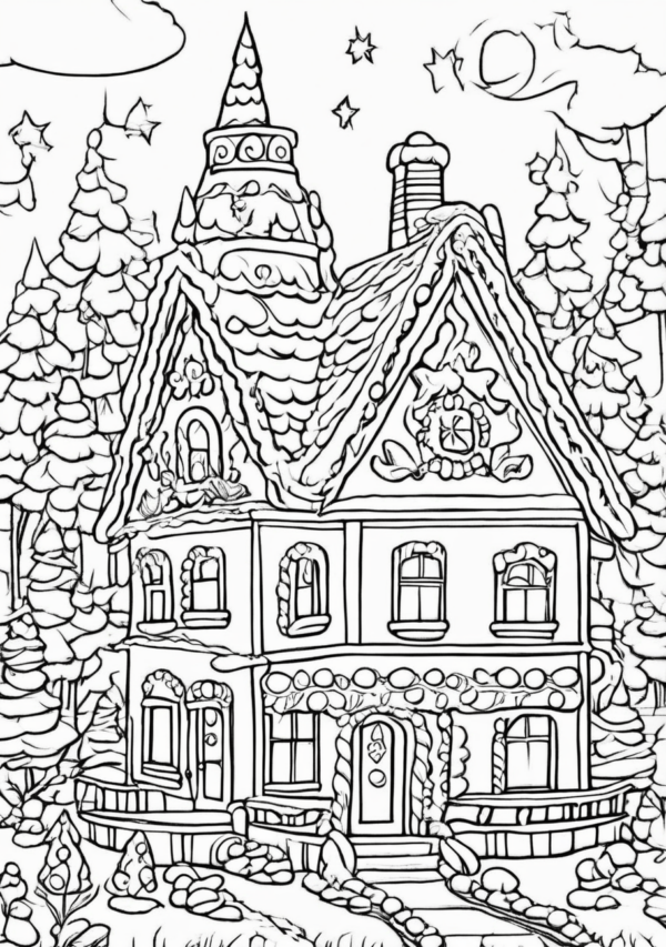 Charming Christmas Coloring Book - Digital Download - 10 Pages