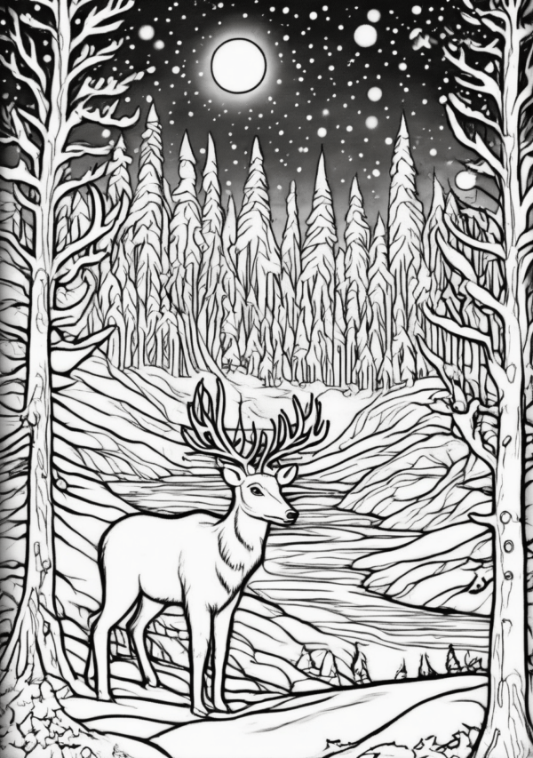 Christmas Coloring Book Digital Download - 11 Pages