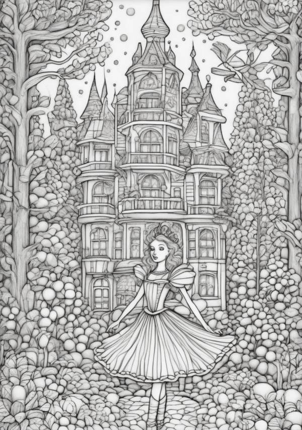 Christmas Enchantment Coloring Book - Digital Download - 11 Pages - Image 2