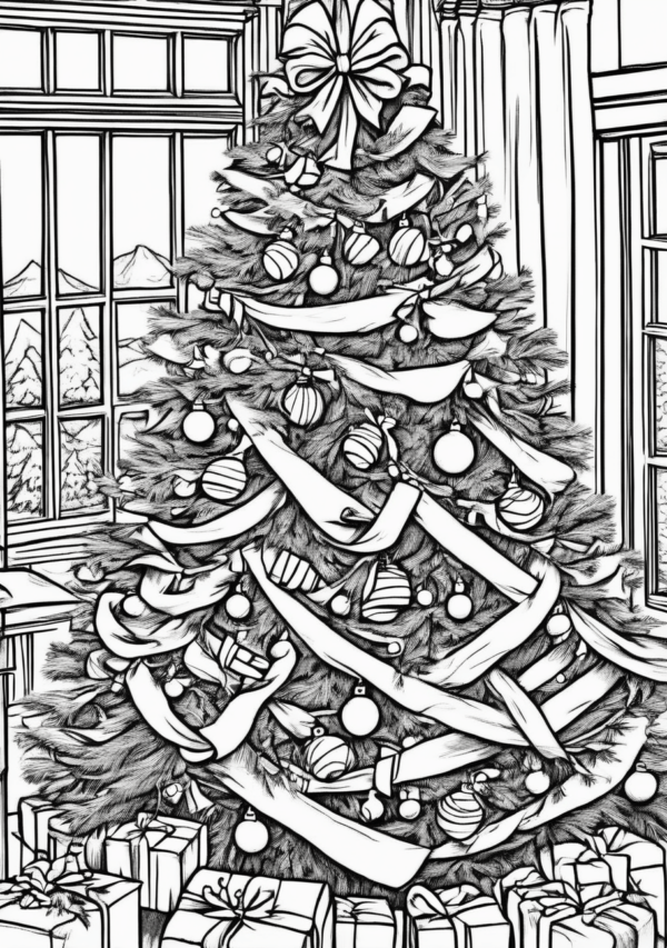 Christmas Coloring Book Digital Download - 11 Pages - Image 2