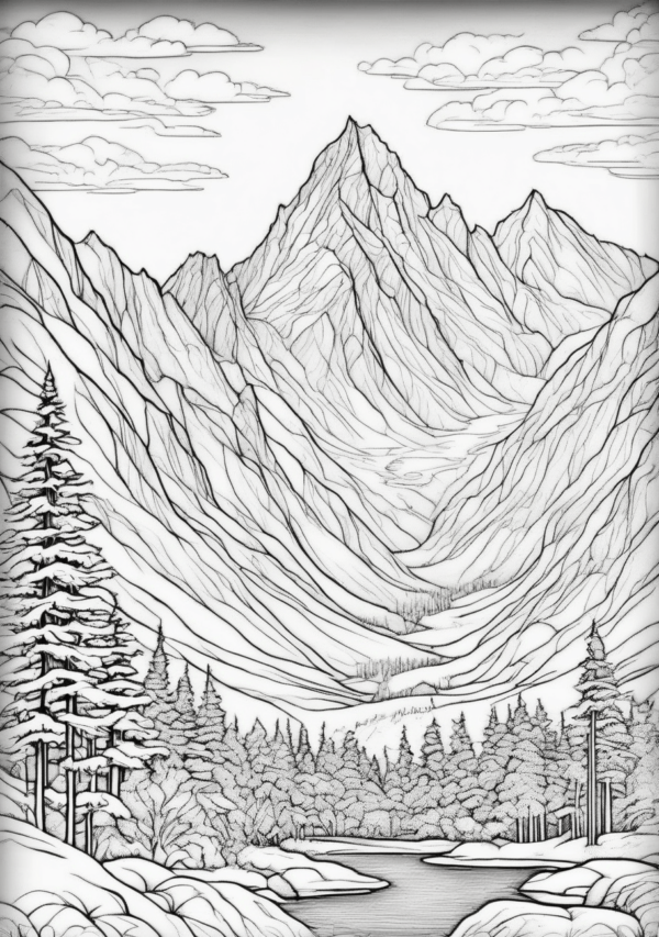 Stunning Christmas Nature Coloring Book - 11 Pages - Image 2