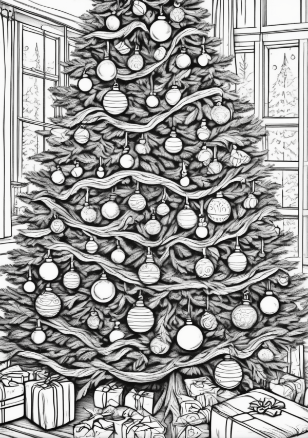 Christmas Coloring Book with Beautiful Designs - 11 Pages