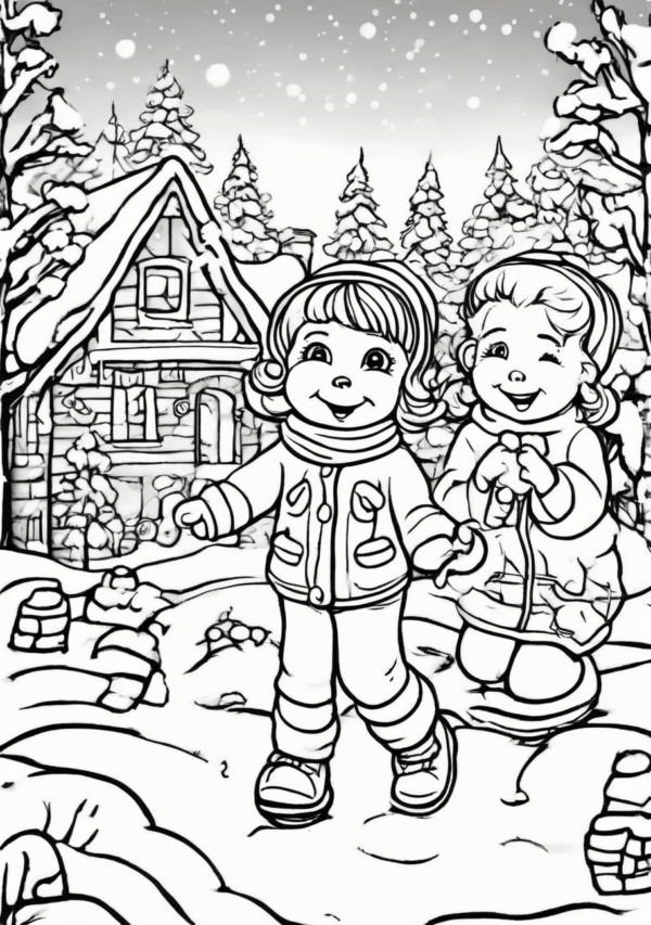 Christmas Coloring Book with Beautiful Designs - 11 Pages - Image 3