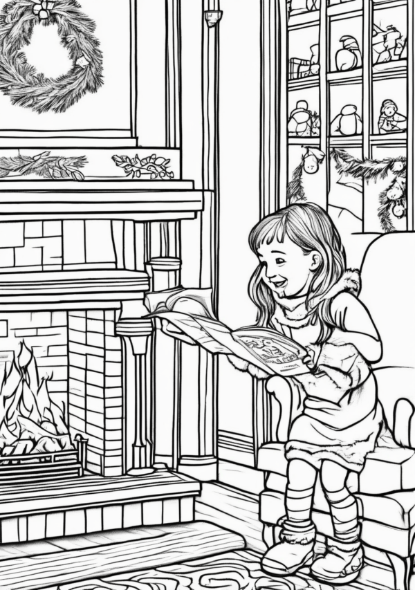 Beautiful Christmas Coloring Book Designs - 11 Pages - Image 2