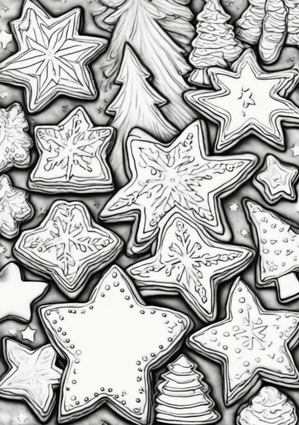 Christmas Coloring Book Digital Download - Creative and Calming Designs - 11 Pages - Image 4