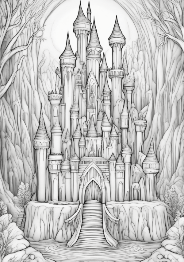 Christmas Castle Coloring Book: Intricate Designs - 11 Pages - Image 2