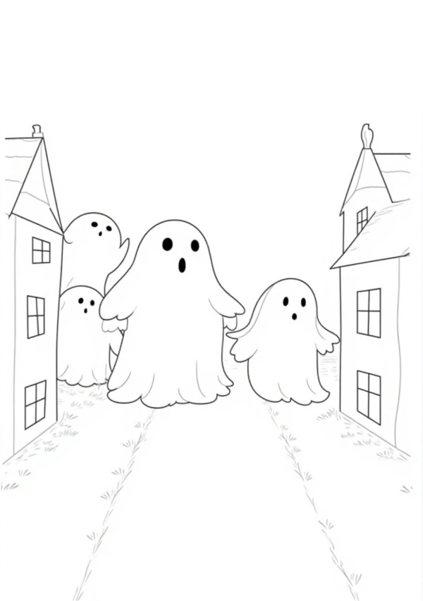 Halloween Digital Coloring Book for Relaxation - 11 Pages - Image 2