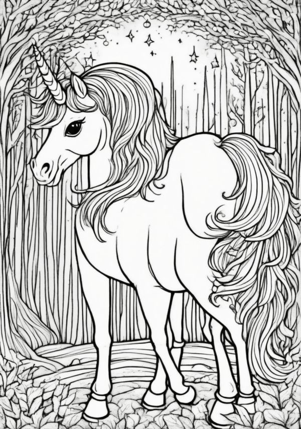 Christmas Unicorn Coloring Pages - Magical Designs for Creativity - 11 Pages - Image 3