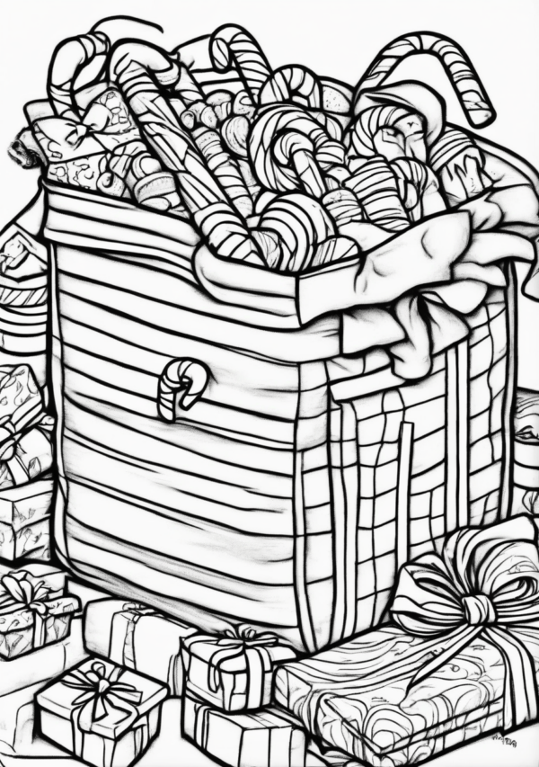 Festive Christmas Coloring Book for Relaxation - 11 Pages