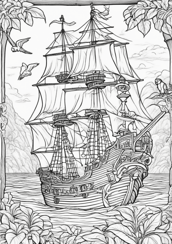 Christmas Adventure Coloring Book - Digital Download - 11 Pages - Image 4