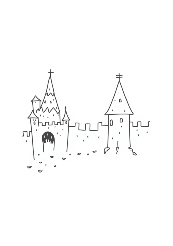 Halloween Castle Coloring Book - Digital Download - 11 Pages - Image 2