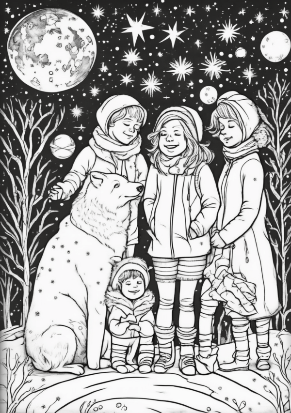 Christmas Wonderland Coloring Book - Digital Download - 11 Pages - Image 3