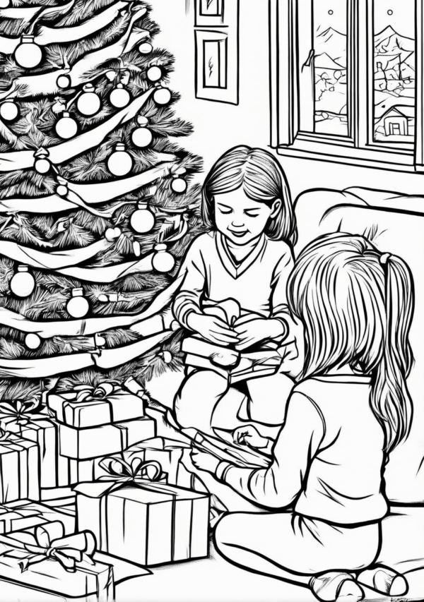 Charming Christmas Coloring Book - 11 Pages - Image 3