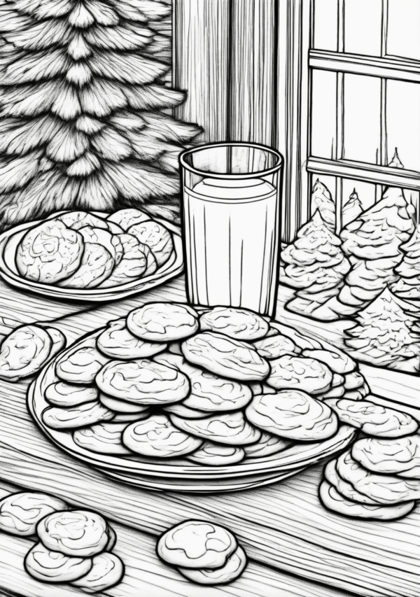 Christmas Cookie Coloring Book - Digital Download - 11 Pages - Image 3