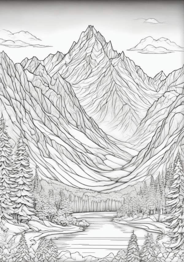 Stunning Christmas Nature Coloring Book - 11 Pages - Image 3