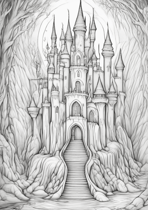 Christmas Castle Coloring Book: Intricate Designs - 11 Pages - Image 3