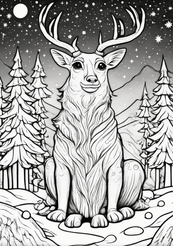 Christmas Wonderland Coloring Book - Digital Download - 11 Pages - Image 4