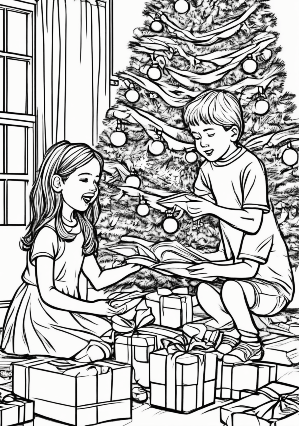 Charming Christmas Coloring Book - 11 Pages - Image 4