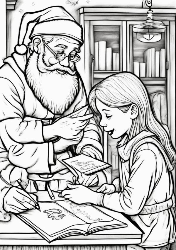 Festive Christmas Coloring Book: Relax and Unwind - 11 Pages - Image 2