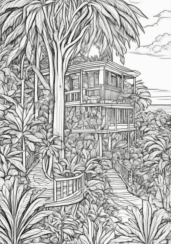 Christmas Nature Scenes Coloring Book - 11 Pages - Image 3