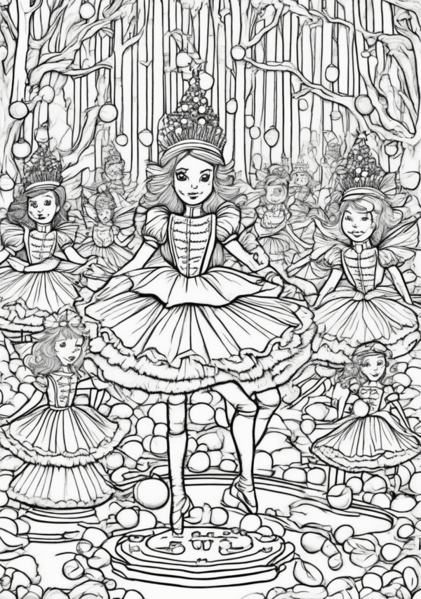 Nutcracker Christmas Coloring Book for Creativity - 11 Pages - Image 2