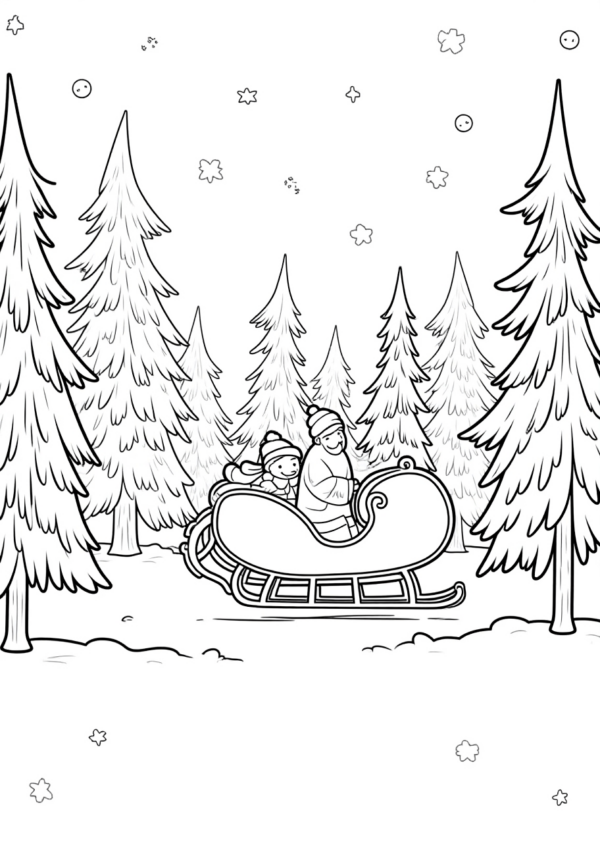 Christmas Wonderland Coloring Book Digital Download - 11 Pages - Image 3