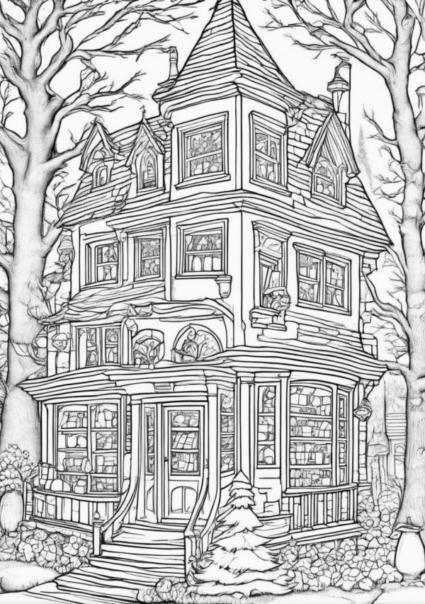 Intricate Christmas Coloring Book - Digital Download - 11 Pages - Image 3