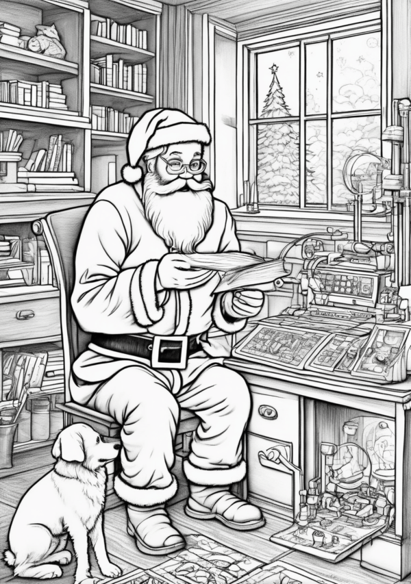 Unique Christmas Coloring Book Designs for Creative Relaxation - 11 Pages - Image 4