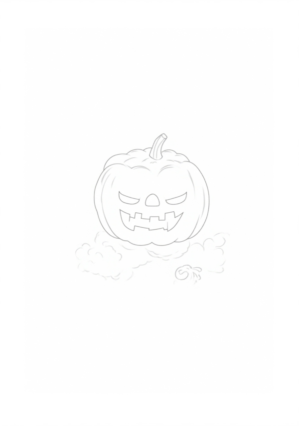 Whimsical Halloween Coloring Book for Relaxation - 11 Pages - Image 2