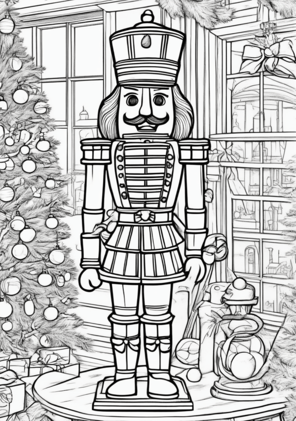 Nutcracker Christmas Coloring Book - Intricate Creative Designs - 11 Pages - Image 2