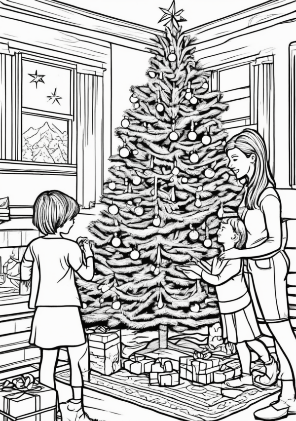 Intricate Christmas Coloring Book Digital Edition - 11 Pages - Image 3