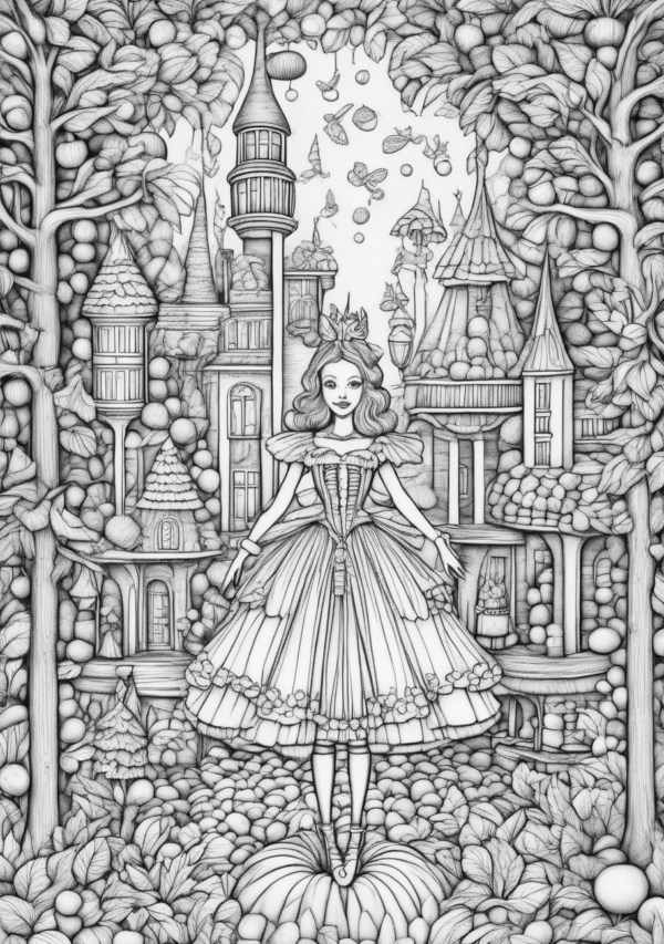 Christmas Enchantment Coloring Book - Digital Download - 11 Pages - Image 4