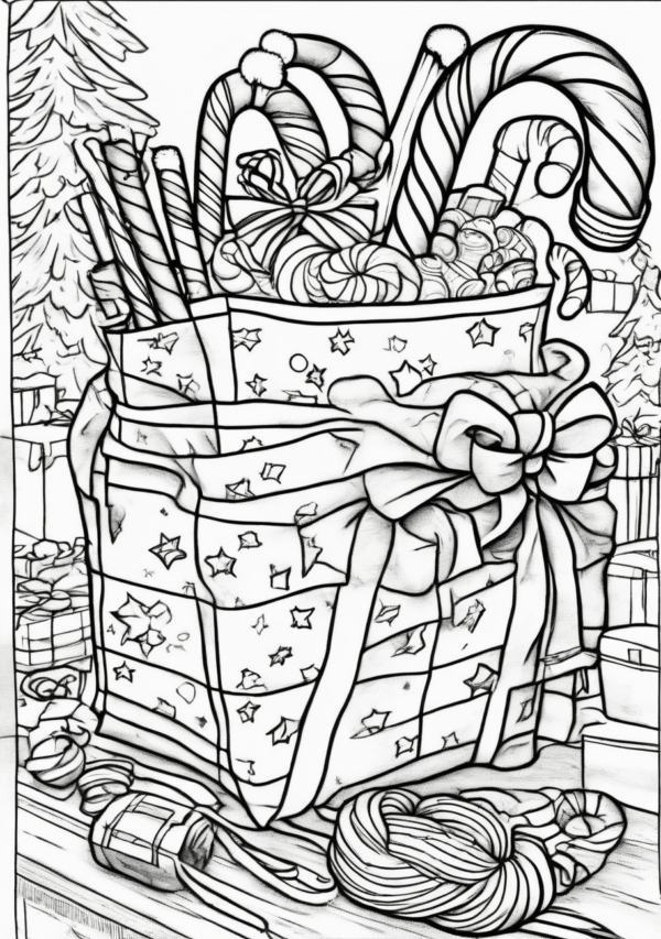 Festive Christmas Coloring Book for Relaxation - 11 Pages - Image 2