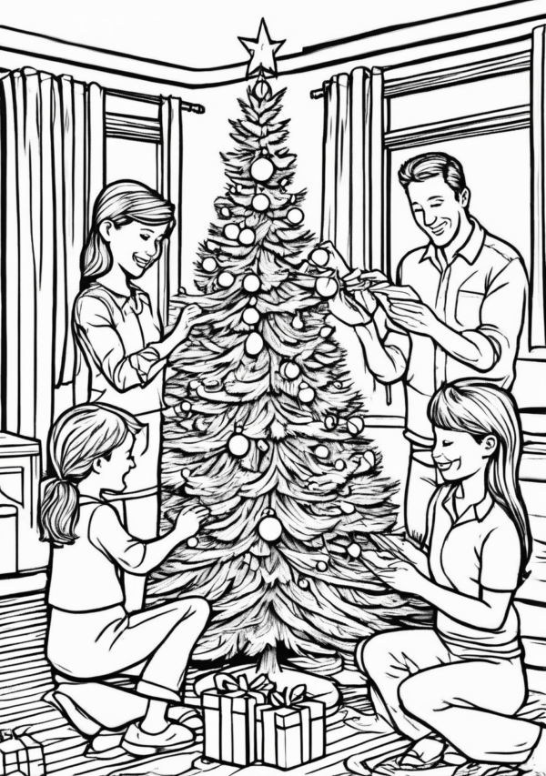 Intricate Christmas Coloring Book Digital Edition - 11 Pages - Image 4