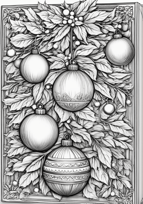 Christmas Coloring Book: Elegant Holiday Designs - 11 Pages - Image 4