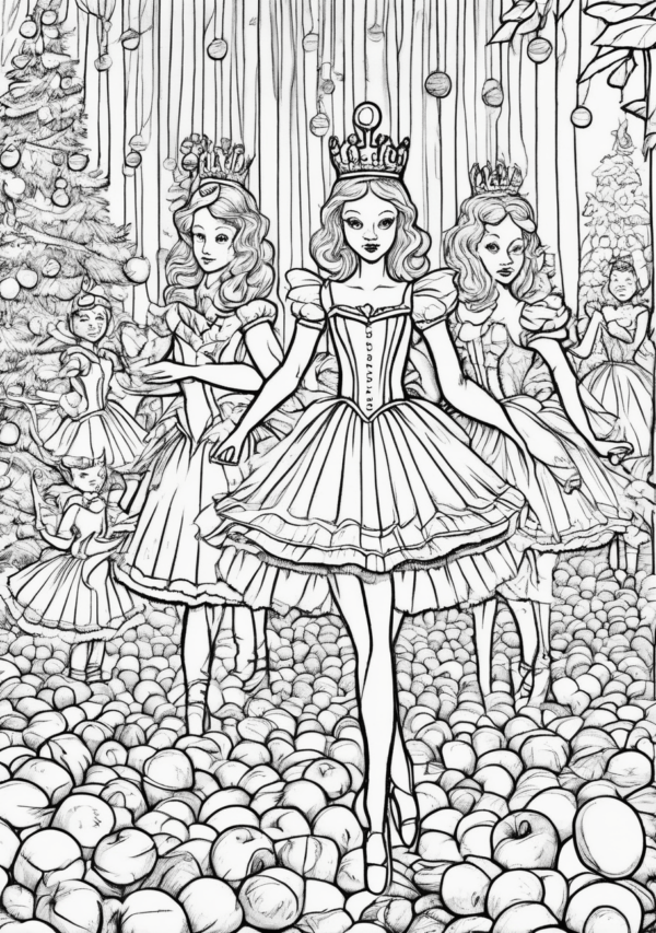 Nutcracker Christmas Coloring Book for Creativity - 11 Pages - Image 3