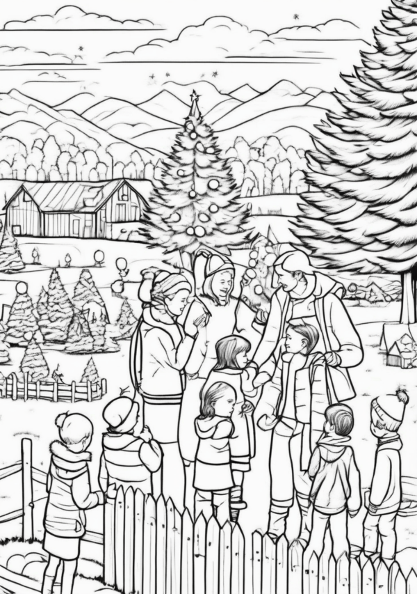 Christmas Coloring Book - Digital Download Edition - 11 Pages - Image 3