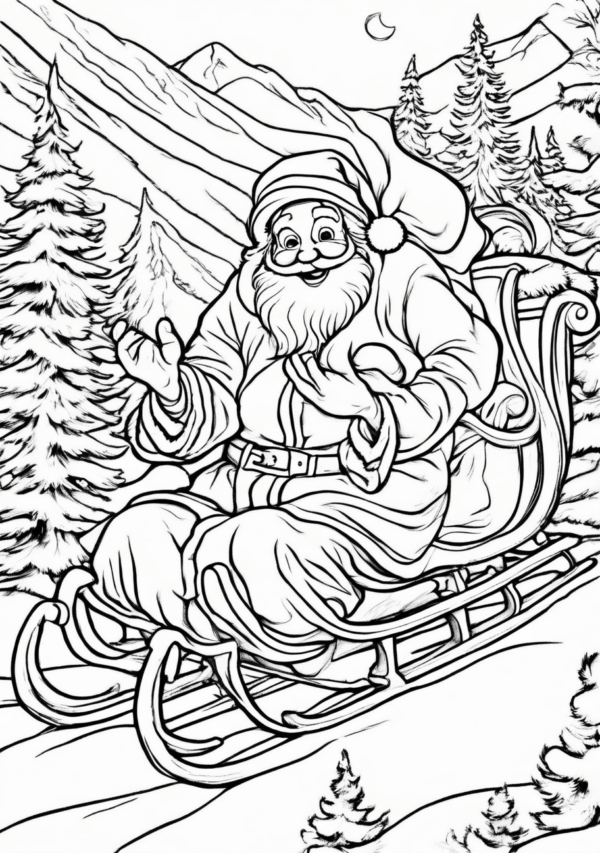 Relaxing Christmas Coloring Book for Adults - 11 Pages - Image 2