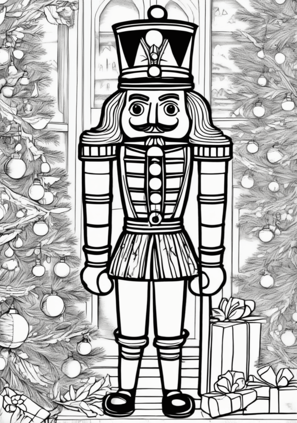 Nutcracker Christmas Coloring Book - Intricate Creative Designs - 11 Pages - Image 3