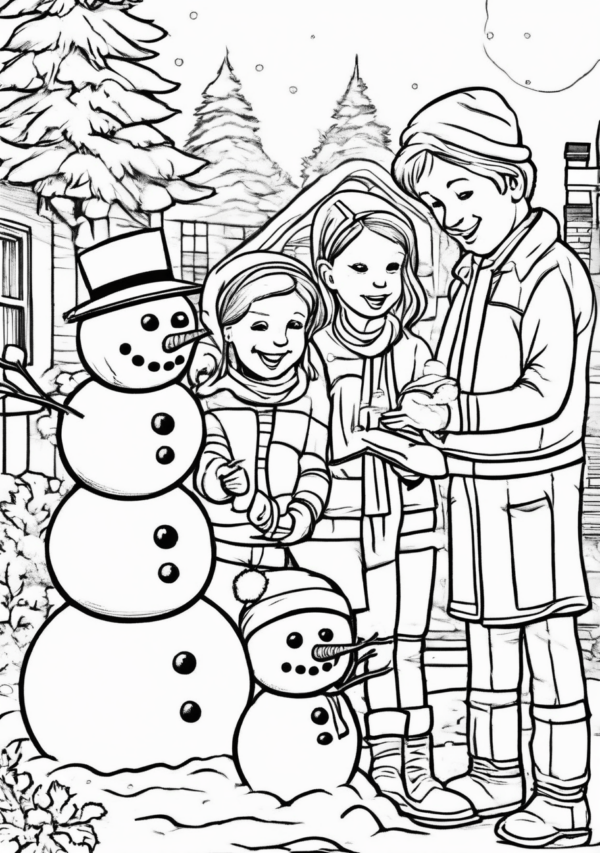 Cozy Christmas Coloring Book for Creative Relaxation - 11 Pages - Image 3