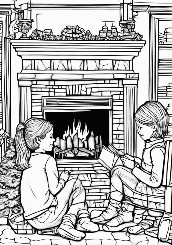 Beautiful Christmas Coloring Book Designs - 11 Pages - Image 3