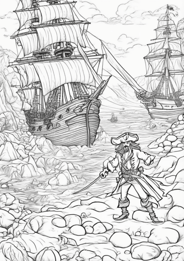 Christmas Ship Coloring Book Digital Download - 11 Pages - Image 4